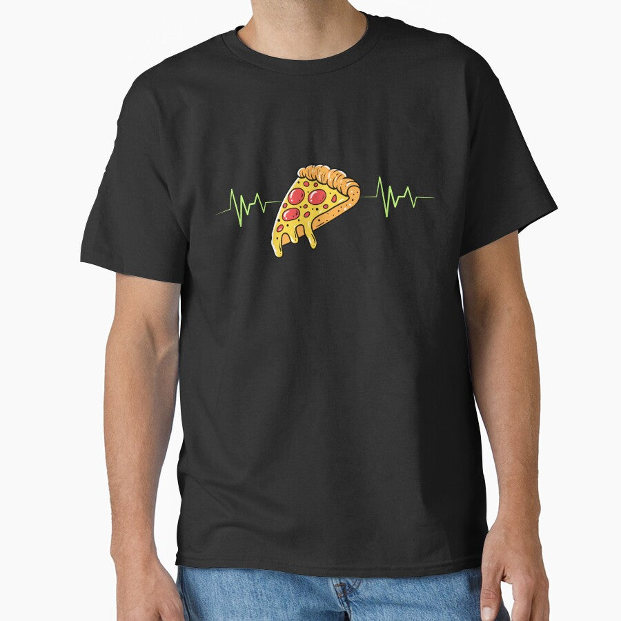 Pepperoni Pizza Is Life EKG Classic T-Shirt