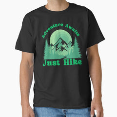 Adventure Awaits Just Hike And Explore The Great Outdoors Classic T Shirt