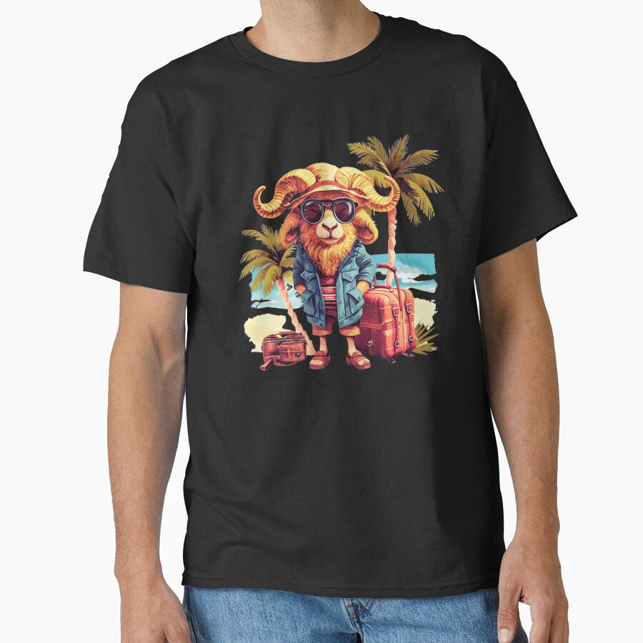 Trendy Aries Traveler Ram Classic T-Shirt