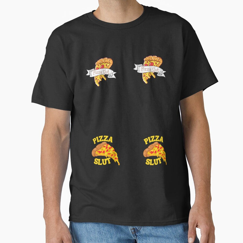 Pizza Slut Sticker Set Classic T-Shirt