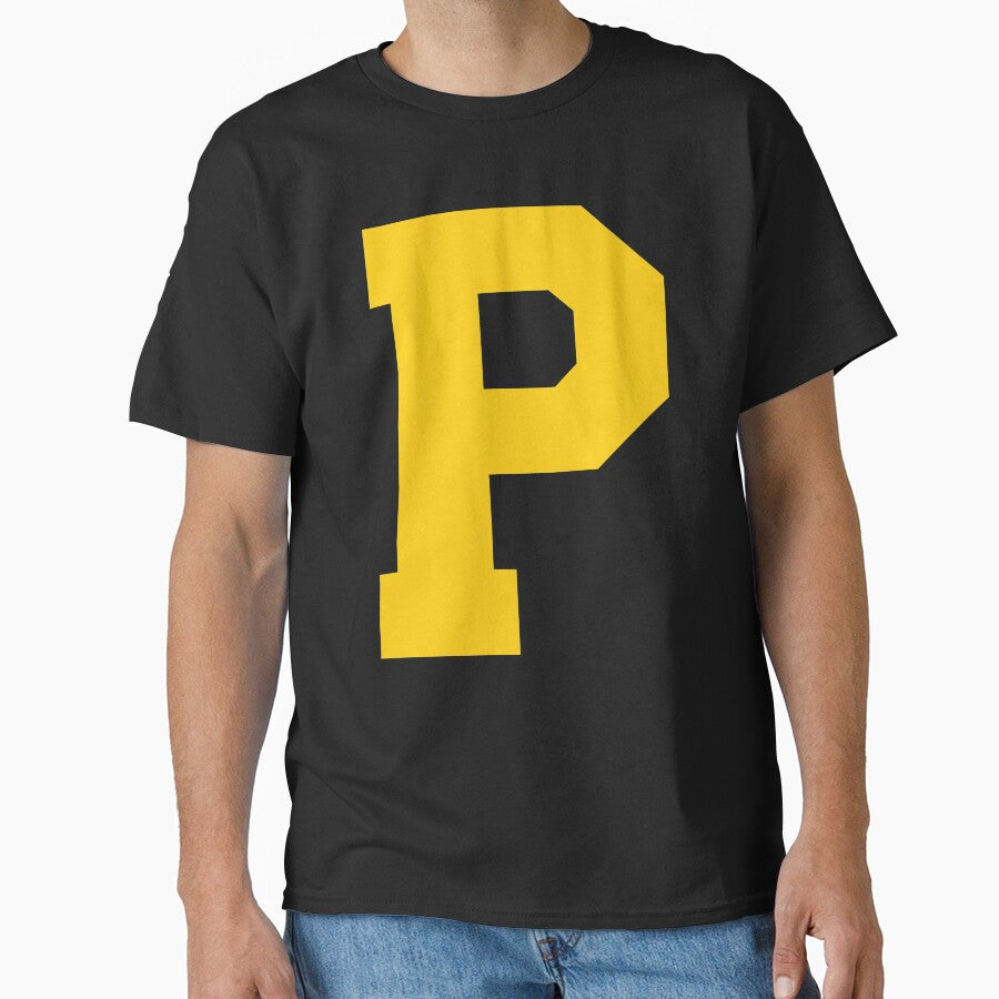 Alphabet, Yellow P, Sports letter P Classic T-Shirt