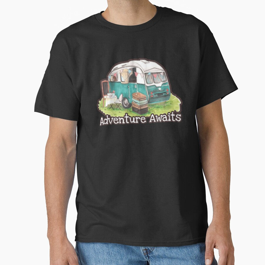 Adventure Awaits Camping Boo Da Chay Classic T Shirt