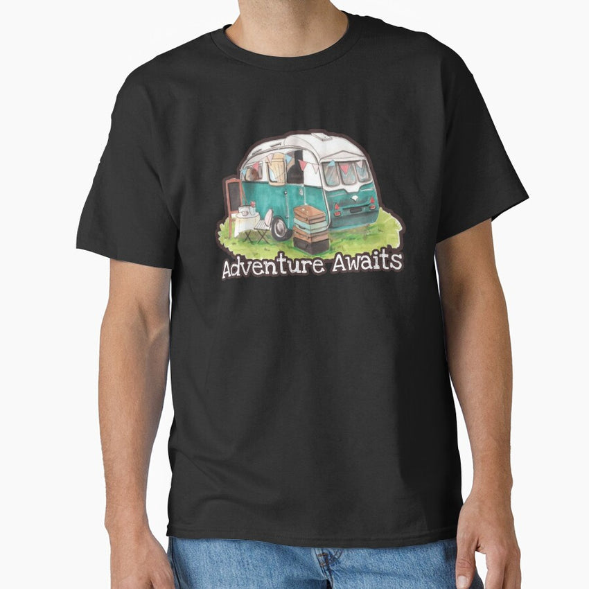 Adventure Awaits Camping Boo Da Chay Classic T Shirt