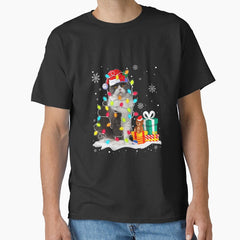 Funny Scottish Fold Christmas Light Classic T-Shirt