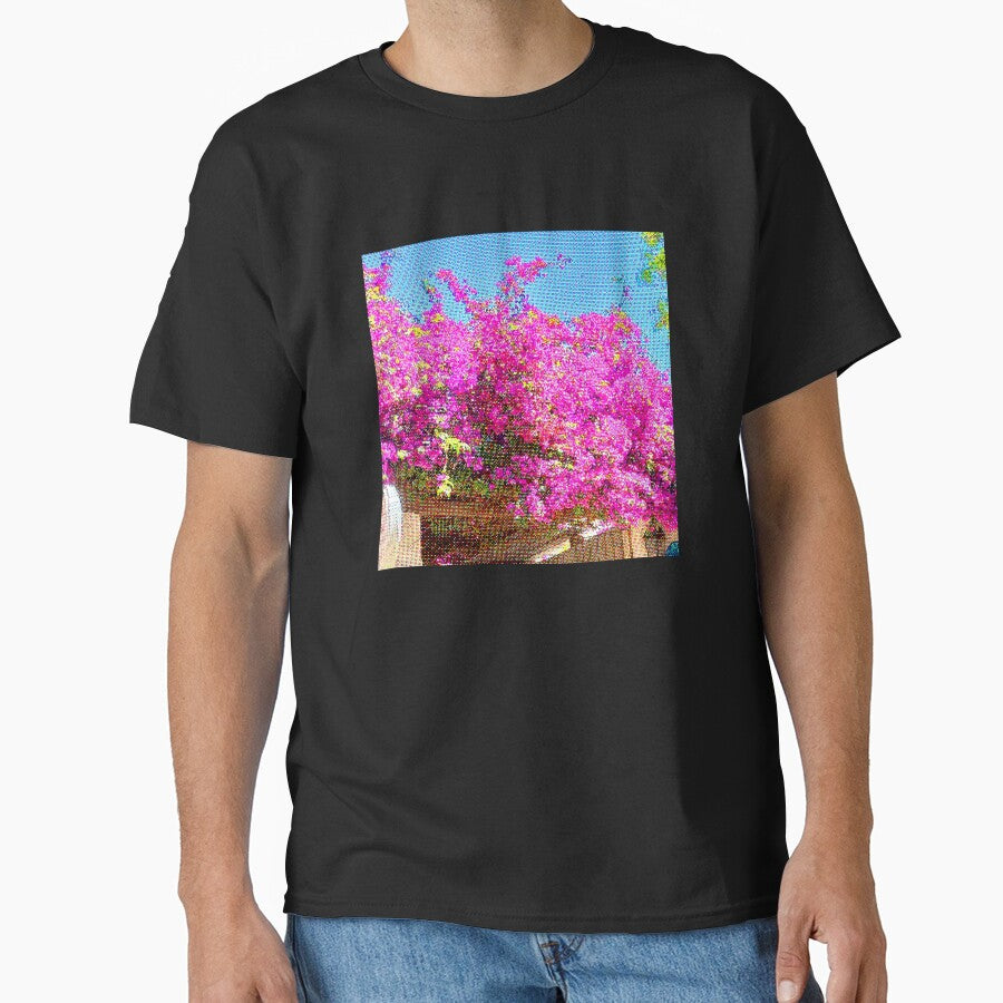 retro flowers in uruguay Classic T-Shirt