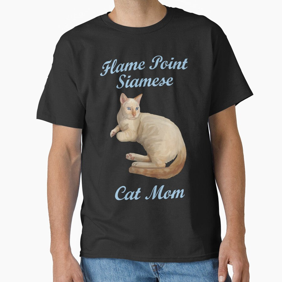 Flame Point Siamese Cat Mom Classic T-Shirt