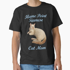 Flame Point Siamese Cat Mom Classic T-Shirt