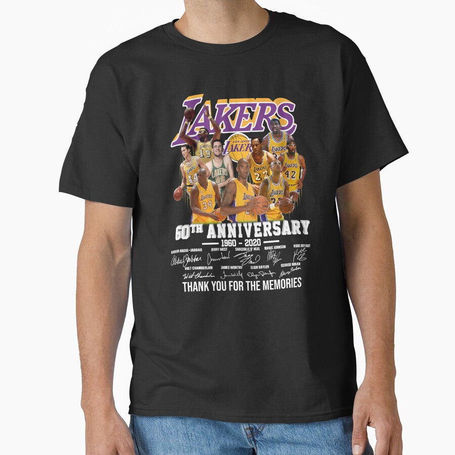 Los Angeles L-A-K-E-R-S 60Th Anniversary 1960 2020 Classic T-Shirt
