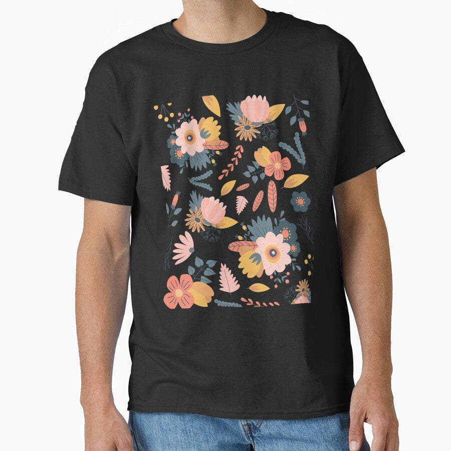 Flower pattern - floral Bible verse , flower design, flower child , floral wall art , floral phone case Classic T-Shirt