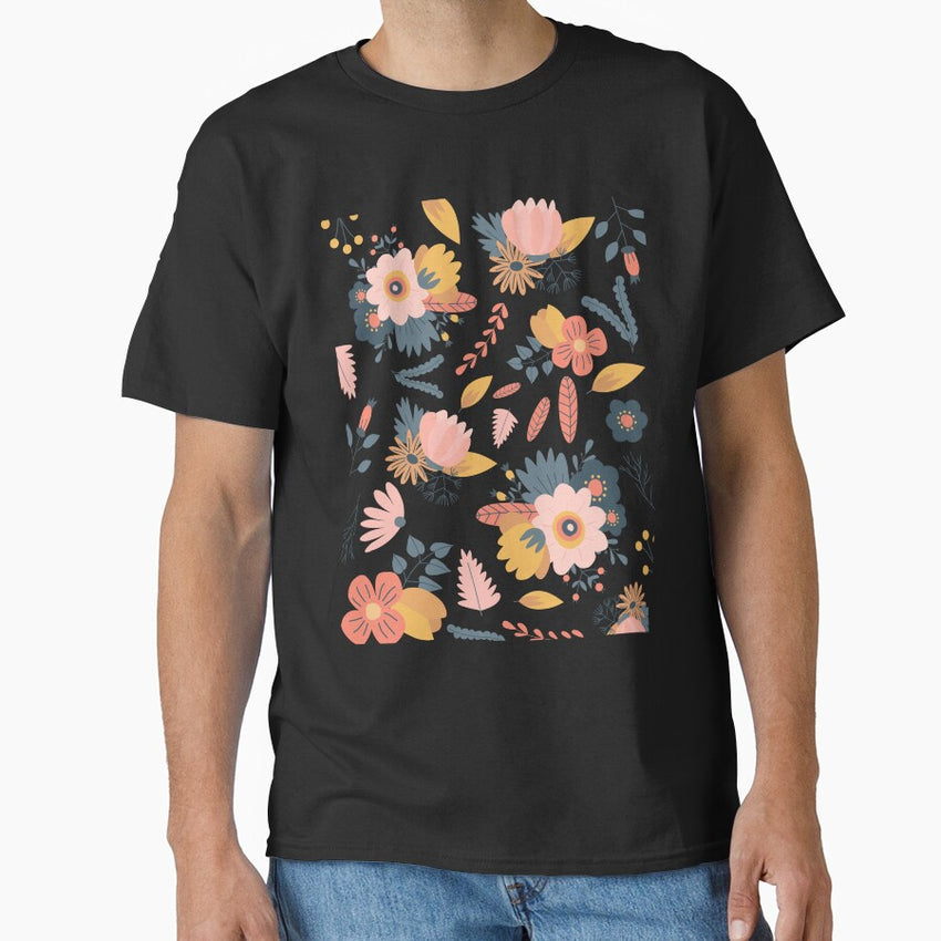 Flower pattern - floral Bible verse , flower design, flower child , floral wall art , floral phone case Classic T-Shirt