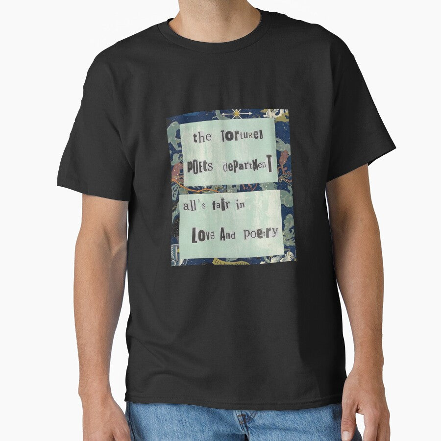 Taylor Swift The Tortured Poets Department Art Collage Classic T Shirt