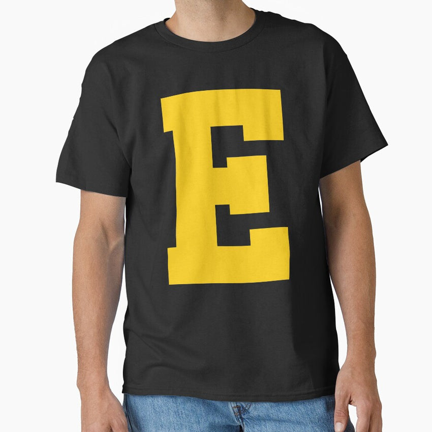 Alphabet, Yellow E, Sports letter E Classic T-Shirt
