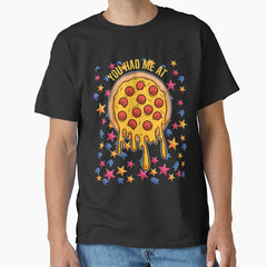 Pizza star sky funny gift Classic T-Shirt