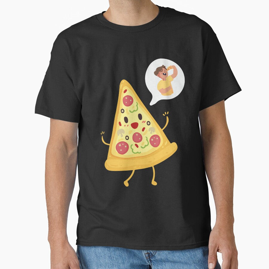 i wonder if pizza thinks about me too Pizza Lovers Classic T-Shirt