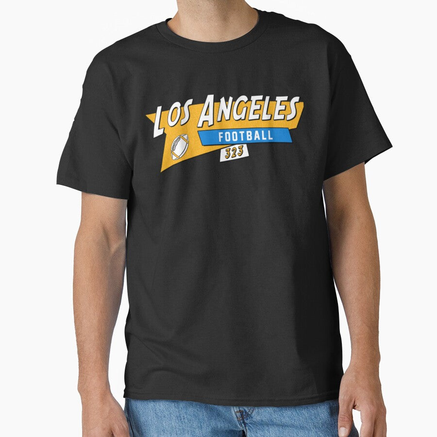 Los Angeles C 90s Retro Football Classic T-Shirt