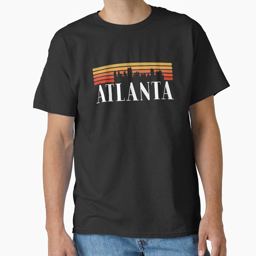 Atlanta Atlanta Vintage 70S Skyline American City Souvenir Classic T Shirt