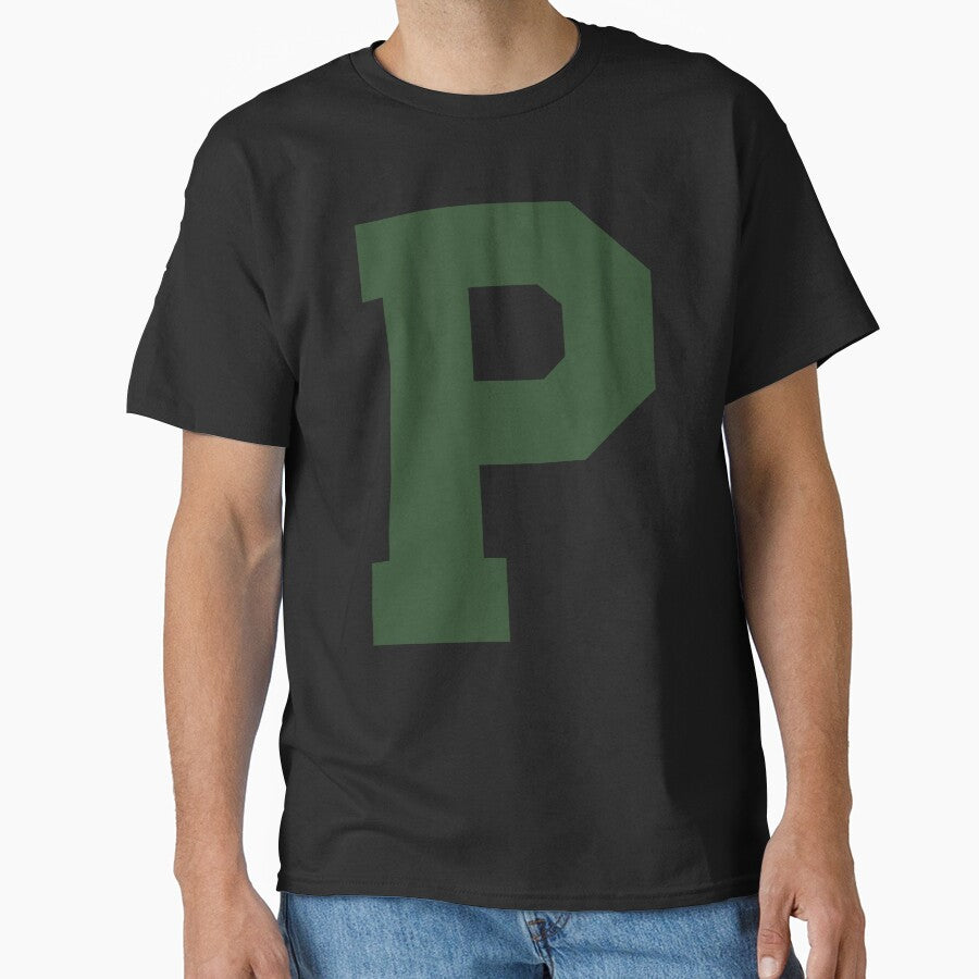 Alphabet, Green P, Sports letter P Classic T-Shirt