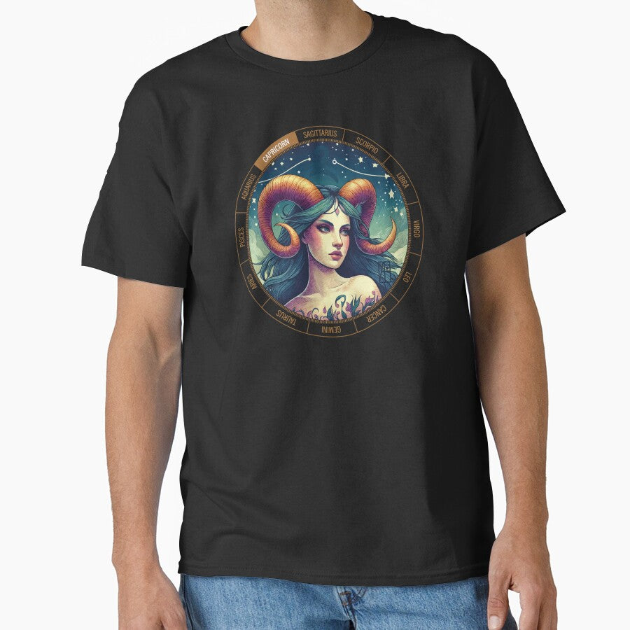 ZODIAC Capricorn - Astrological CAPRICORN - CAPRICORN - ZODIAC sign - Van Gogh style - 1 Classic T-Shirt