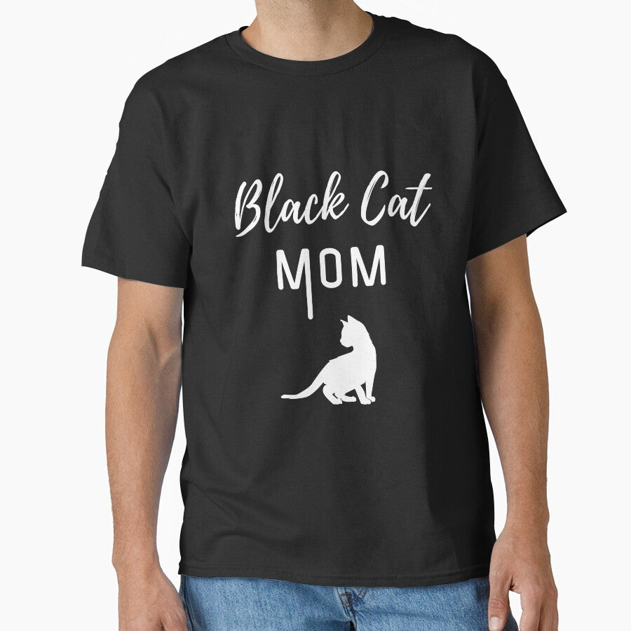 Black Cat Mom Lover Classic T-Shirt
