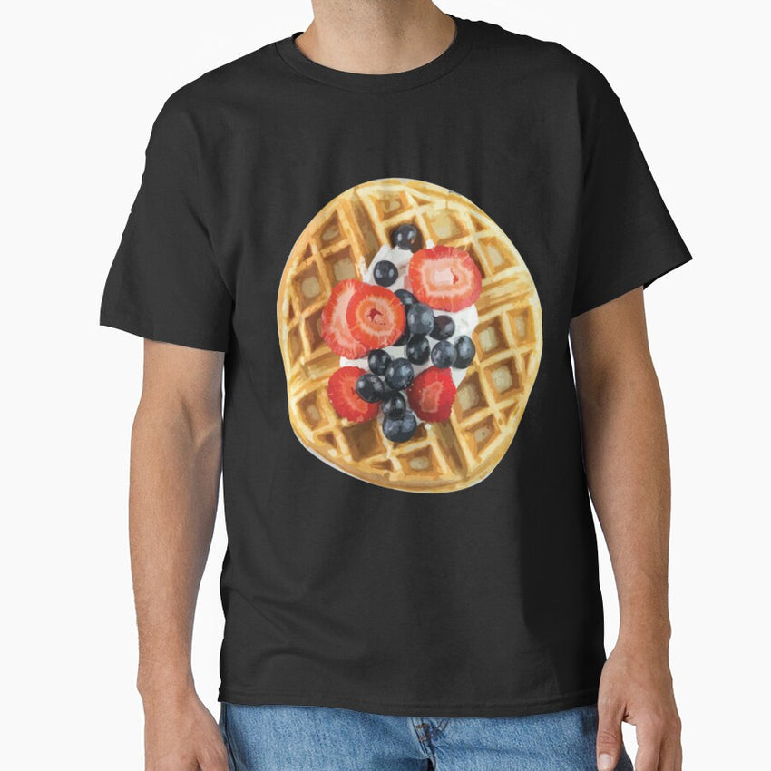 Artistic Vsco Girl Waffle Illustration Classic T Shirt