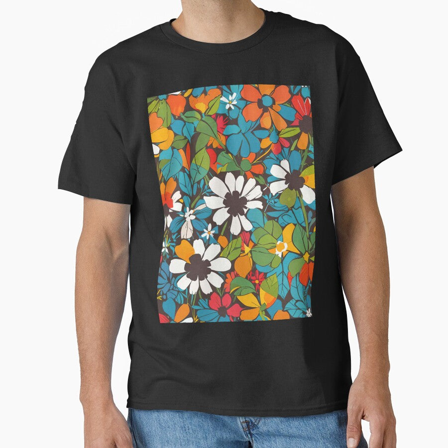 Mod Flower Pop Art Classic T-Shirt