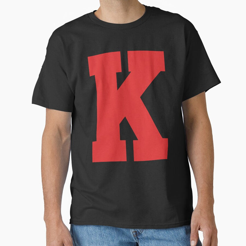 Alphabet, Red K, Sports letter K Classic T-Shirt