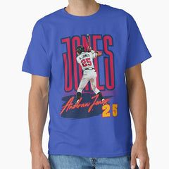 Andruw Jones Baseball Art - Iconic Swing with Jersey #25 Classic T-Shirt