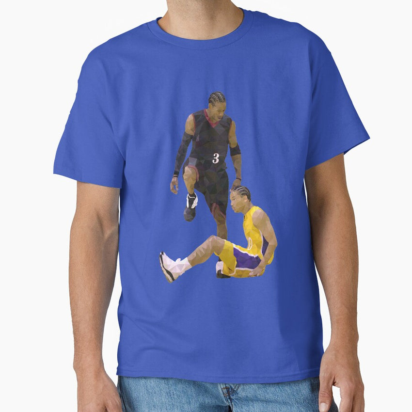 Allen Iverson Steps Over Tyronn Lue Low Poly Classic T-Shirt