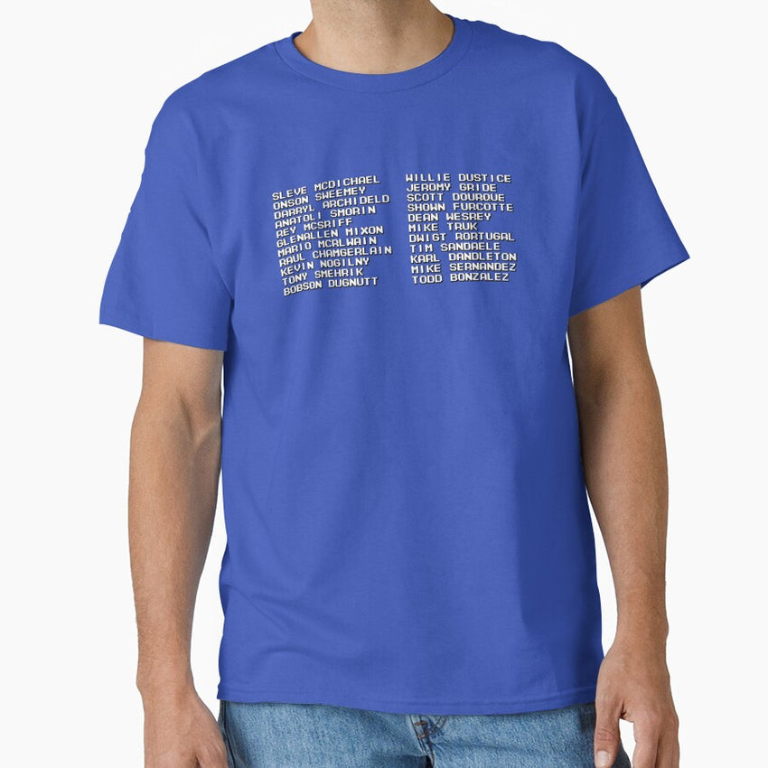 All-American Baseball Roster Classic T-Shirt