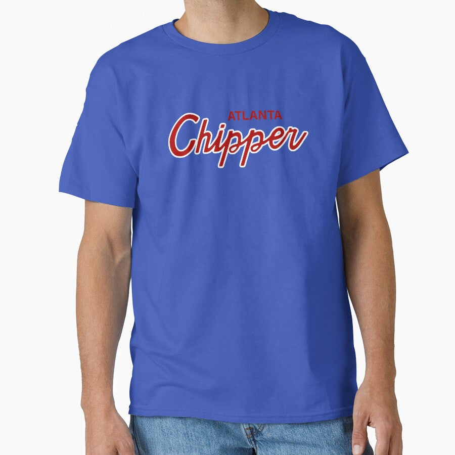 ATLANTA CHIPPER VINTAGE 1990S SNAPBACK SHIRT AND STICKER Classic T-Shirt