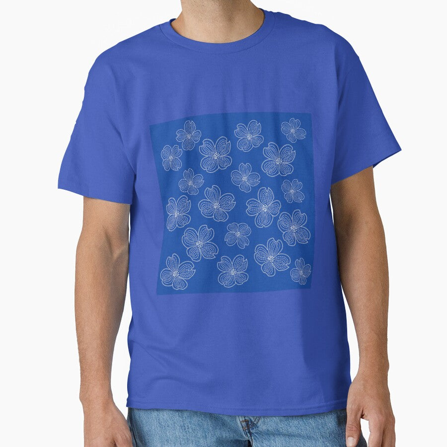 Blue and white pattern Classic T-Shirt