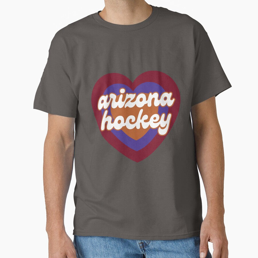 Arizona Coyotes Inspired Hockey Heart Classic T-Shirt
