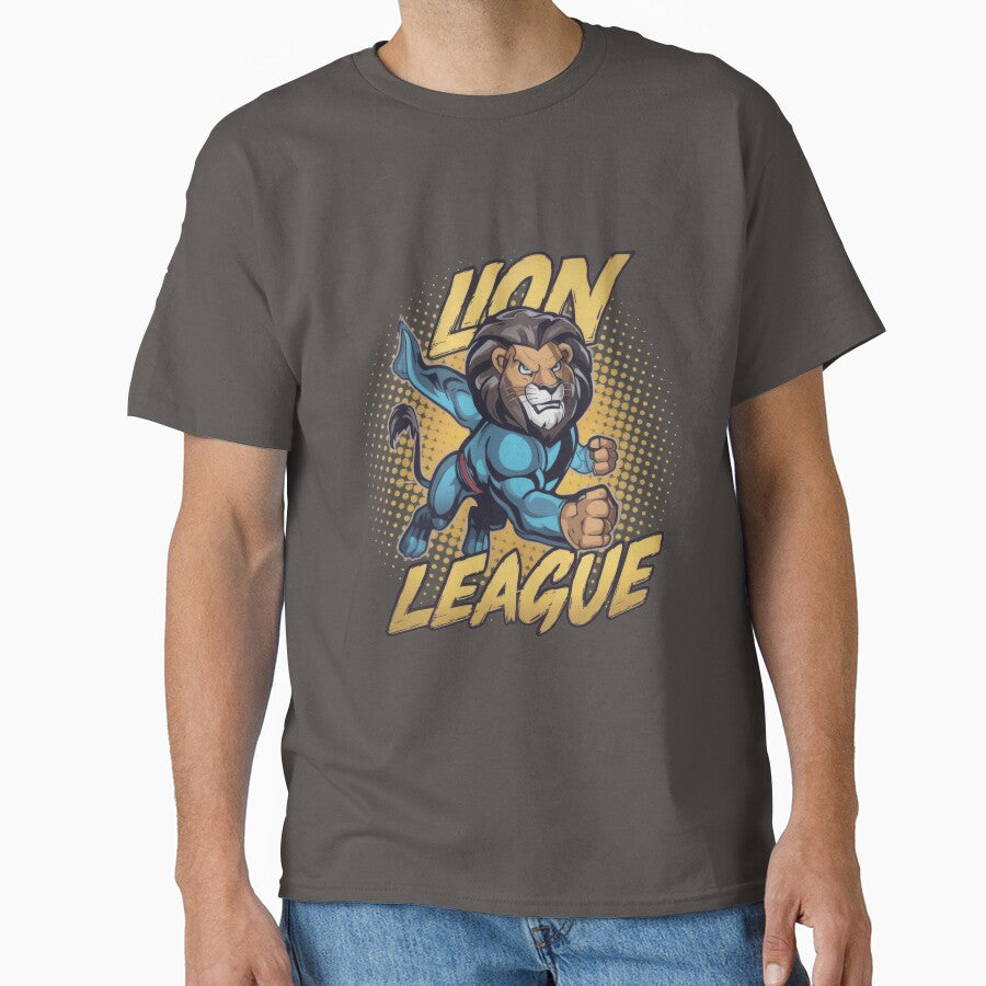 A comical Design of a superhero lion Classic T-Shirt