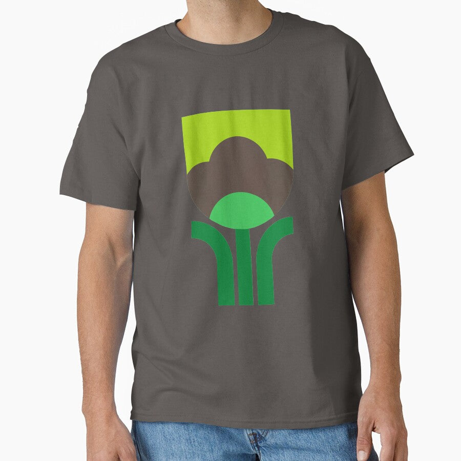 Retro Rose (Green) Classic T-Shirt