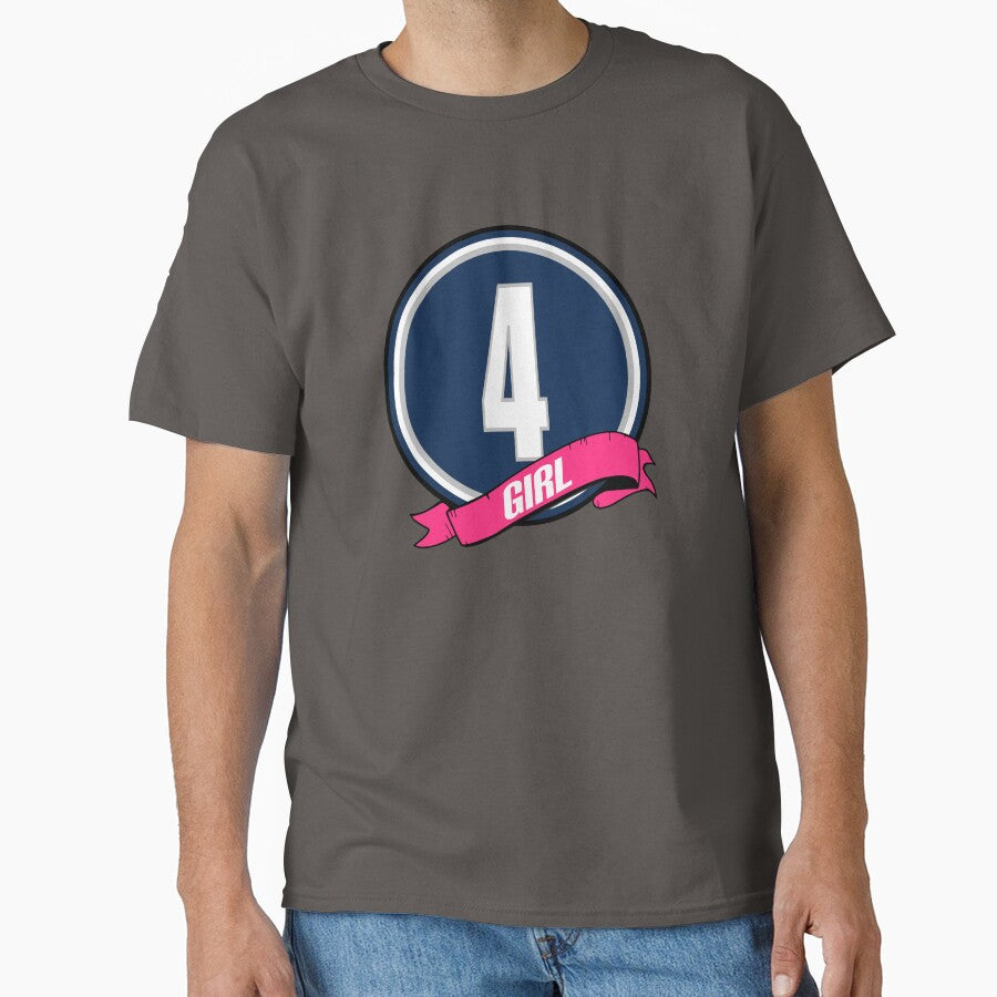4 Girl Banner Circle Classic T-Shirt