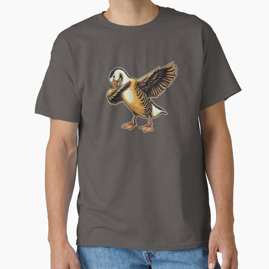 Dapper Dabbing Goose Stylish Animal Lover Classic T Shirt