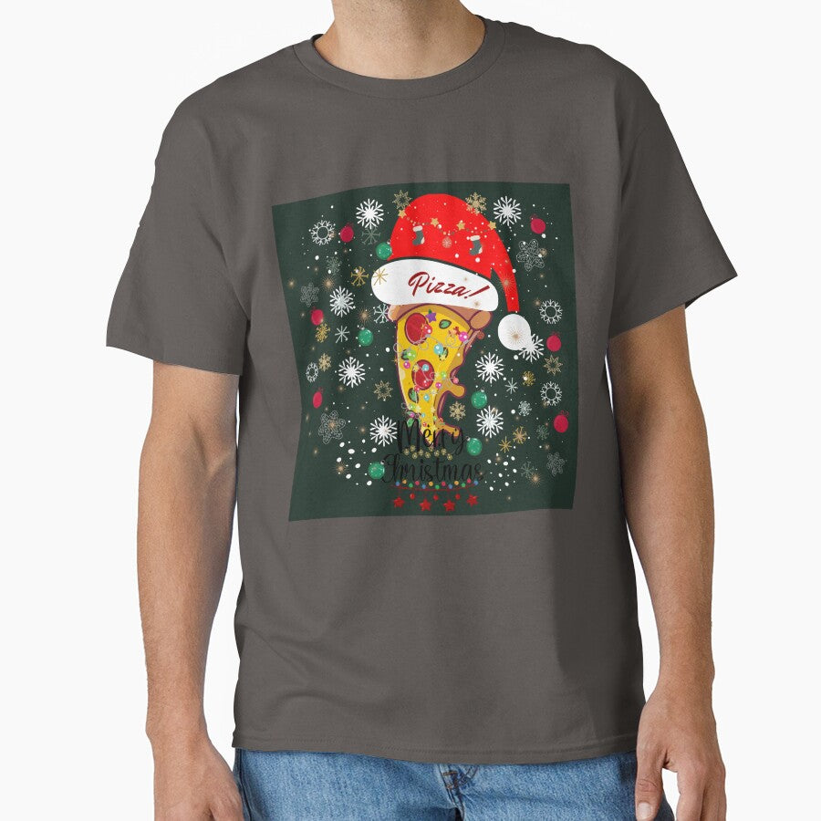Pizza Christmas Tree !! - Happy Pizzamas - Slice Pizza Christmas Tree !! Classic T-Shirt