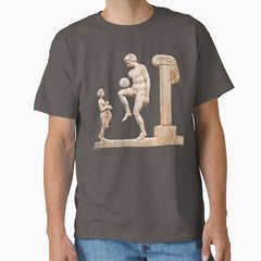 Ancient Greek Football/Soccer Player (On Green) Classic T-Shirt