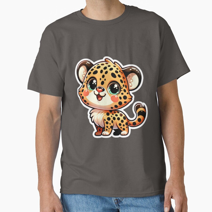 Cheetah Critter Cove Cute Animal Stickers A Splash Of Forest Frolics And Underwater Whimsy Classic T Shirt