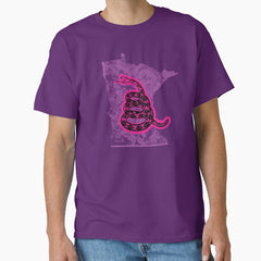 MINNESOTA - Freedom Is The Superpower - Gadsden Snake Flag - Dont Tread On Me design 80s colors Classic T-Shirt