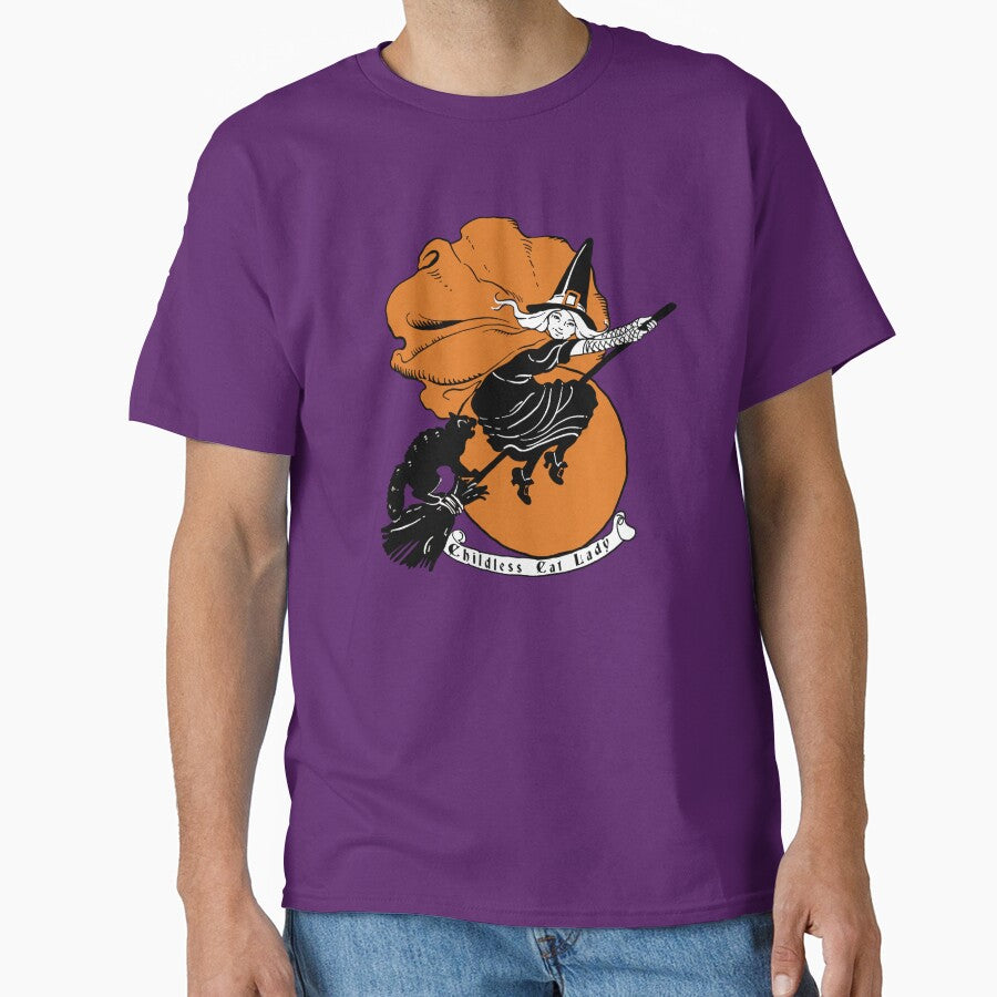 Childless Cat Lady Witch Classic T-Shirt