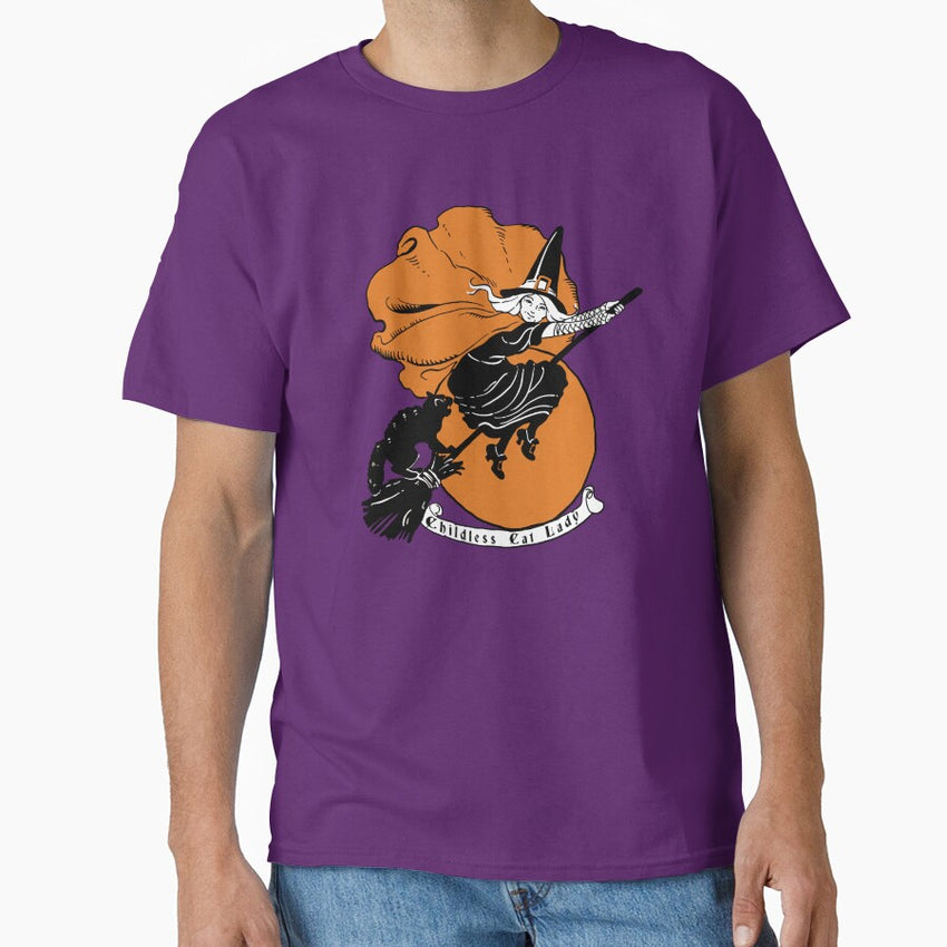 Childless Cat Lady Witch Classic T-Shirt