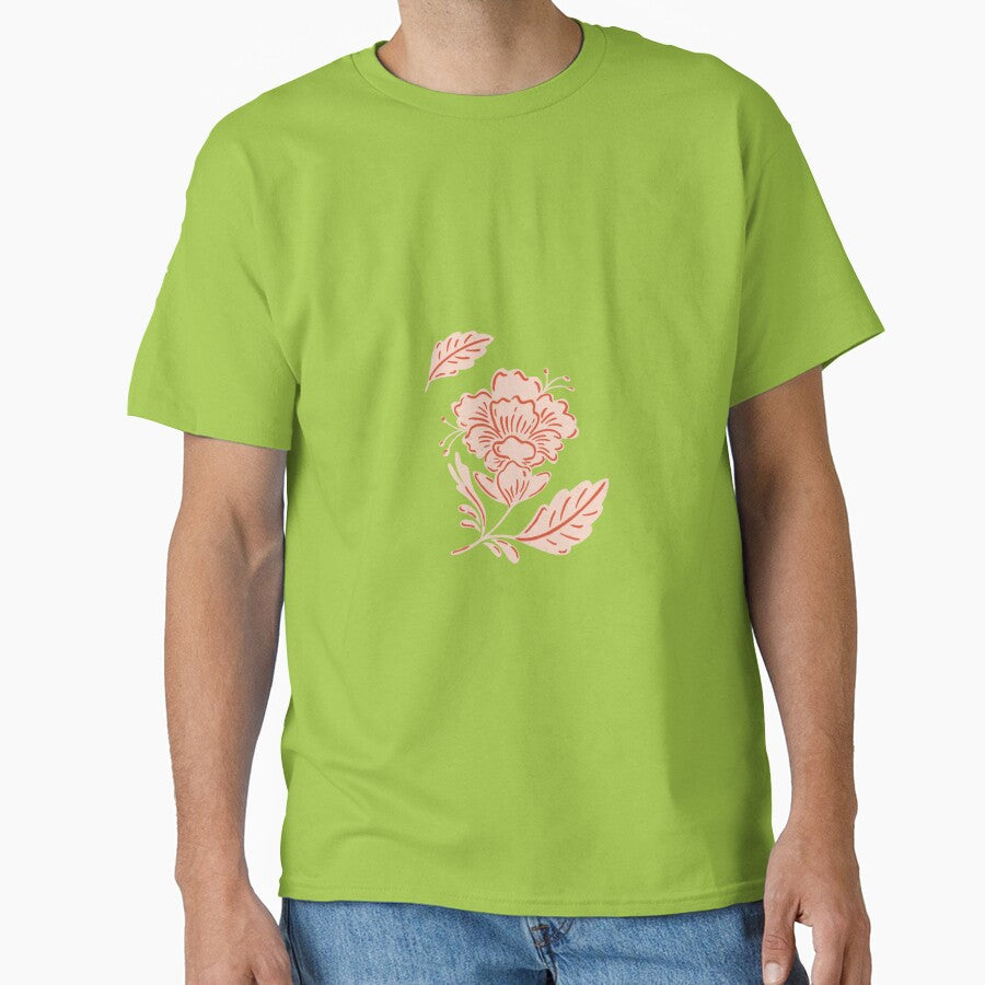 Simple, Sweet Blush & Red Pop Flower Classic T-Shirt