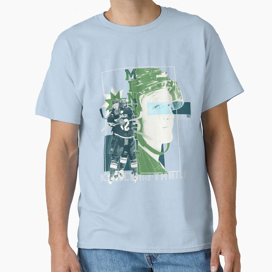Kirill The Thrill - Green + Blue Classic T-Shirt