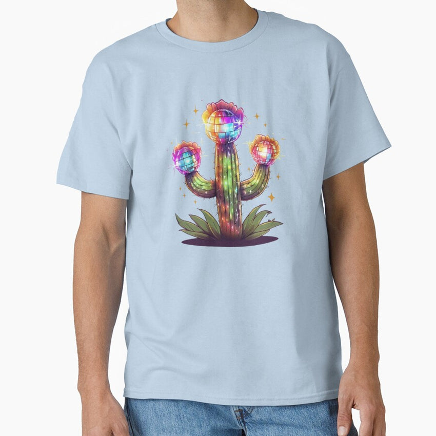Cactus Disco Bloom – Groovy Flower Classic T-Shirt