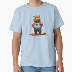 Adorable Brown Bear Graphic Tee Classic T Shirt