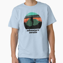Adventure Awaits Logo For Light Tees Classic T Shirt