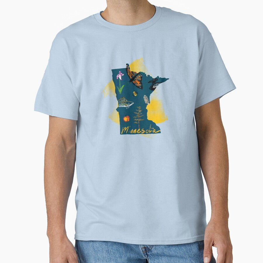 Minnesota State Symbols Classic T-Shirt