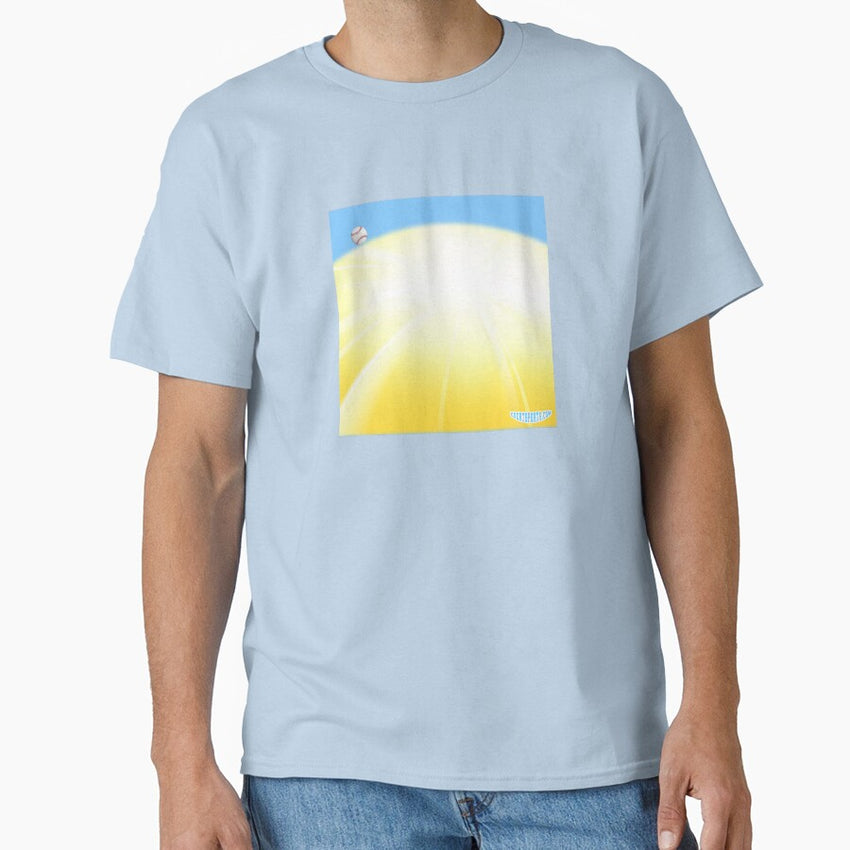 Baseball Art and Baseball Merch Featuring A Dinger Hit Into The Sun! Classic T-Shirt