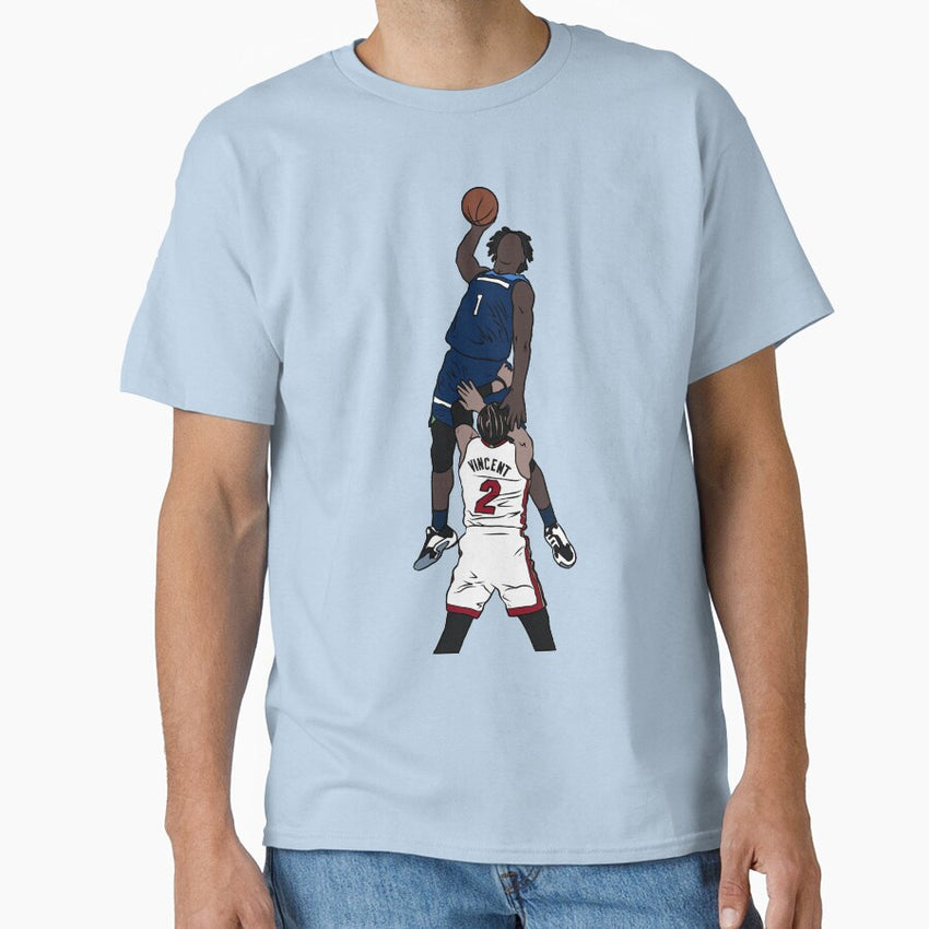 Anthony Edwards Dunk On Gabe Vincent Classic T Shirt